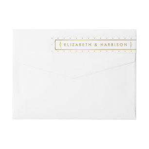 Moderne Hochzeit von White & Gold Foil