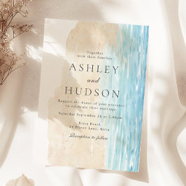 Moderne Hochzeiten am Strand von All Seasons Einladung