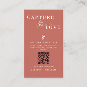Moderne Hochzeiten erfassen den QR-Code der Liebe Begleitkarte