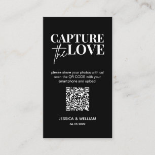 Moderne Hochzeiten erfassen den QR-Code der Liebe Begleitkarte