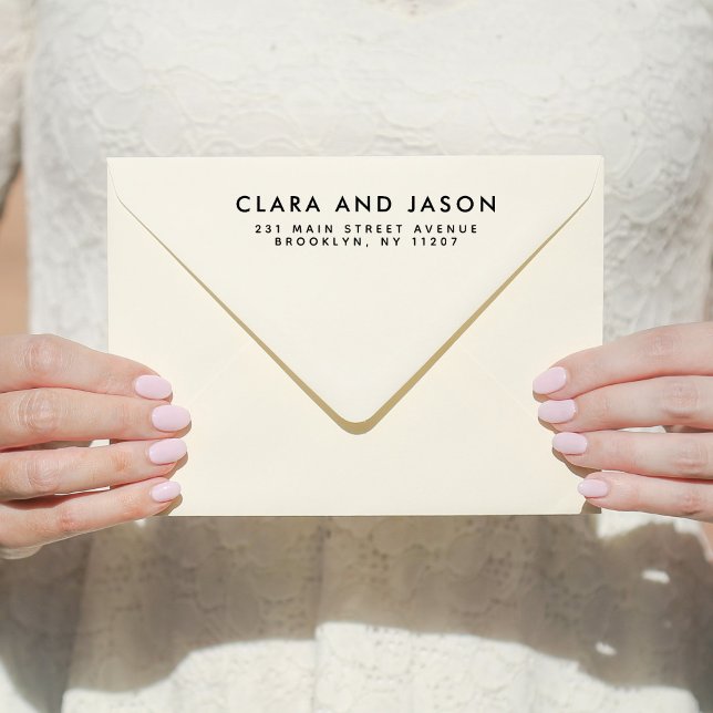 Moderne Hochzeiten retten die Rücksendeadresse der Permastempel (Von Creator hochgeladen)