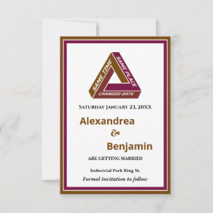 Moderne Hochzeiten sichern das Datum der neuen Dat Save The Date