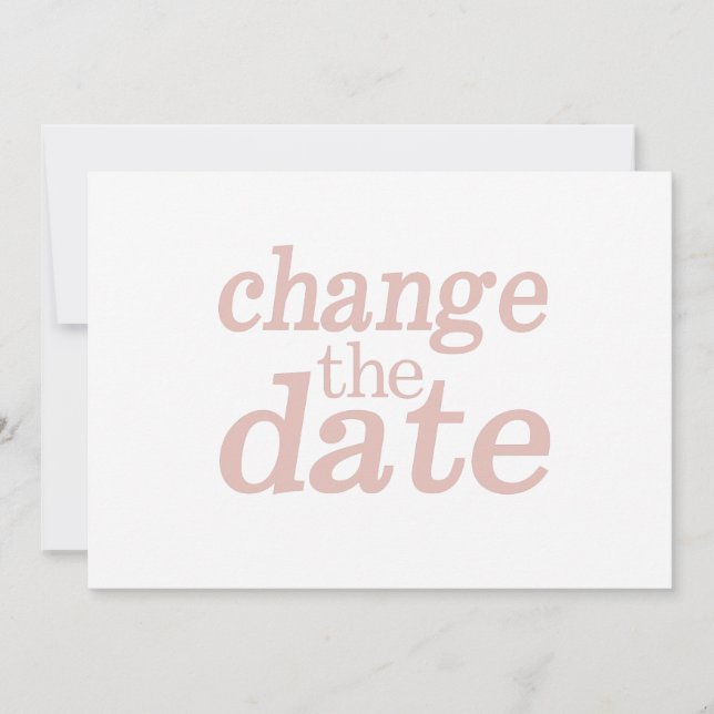 Moderne Hochzeiten verändern das Datum, an dem das Ankündigung (Vorderseite)