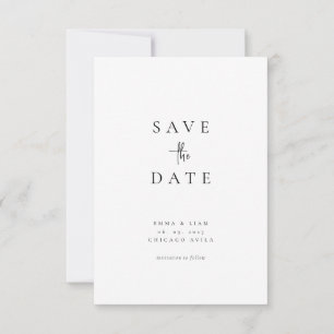 Moderne Hochzeits-Fotokarte zur Vorankündigung Save The Date