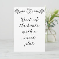 moderne Hochzeitsanzeigen für Elopements