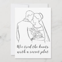 moderne Hochzeitsanzeigen für Elopements
