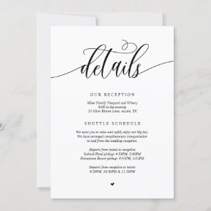 Moderne Hochzeitsdetails, blau umrandete Navy Card Einladung