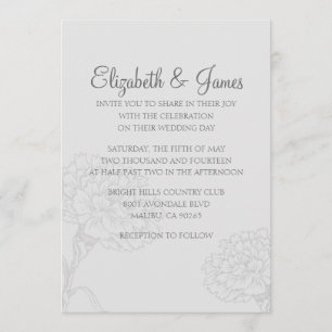 Moderne Hochzeitseinladungen Einladung