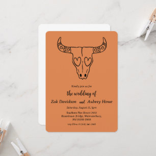 Moderne Hochzeitseinladungen für Boho-Western Einladung