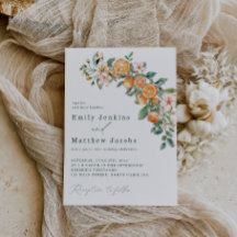 Moderne Hochzeitseinladungen für Citrus