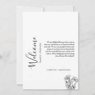 Moderne Hochzeitsempfang & Reiseroute Wochenende Einladung
