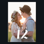 Moderne Hochzeitsempfehlung für Foto Tischnummer<br><div class="desc">Laden Sie Ihr Lieblingsfoto auf diese maßgeschneiderten Foto Hochzeit Tischnummer Karten. Kontaktieren Sie mich über den unten stehenden Kontaktknopf,  wenn Sie Hilfe benötigen,  werde ich Ihnen gerne weiterhelfen.</div>