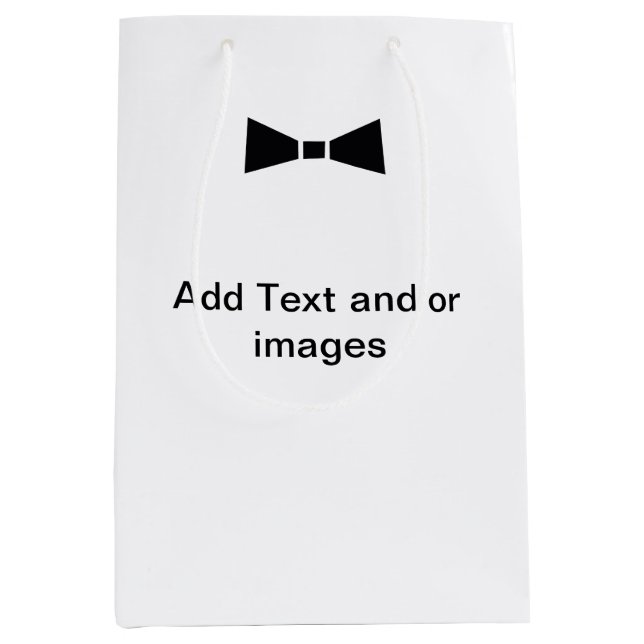 Moderne Hochzeitsfeier mit angepasster Tasche - Hi Mittlere Geschenktüte (Vorderseite)