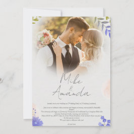 Moderne Hochzeitsfeier mit individueller Note Einladung