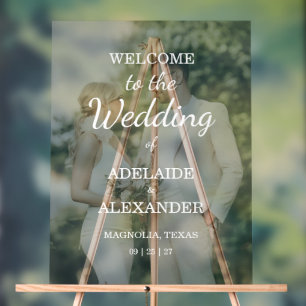 Moderne Hochzeitsfotos Hochzeit Acrylschild