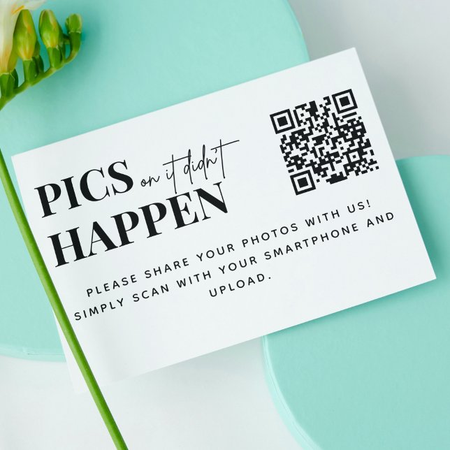 Moderne Hochzeitsfotos oder der QR-Code ist nicht  Begleitkarte (Von Creator hochgeladen)