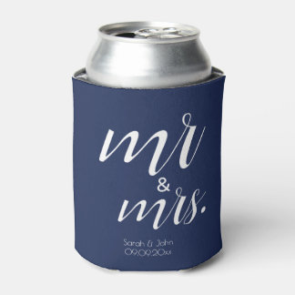 Moderne Hochzeitsgeschenke für Mr & Mrs in Navy-Bo Dosenkühler