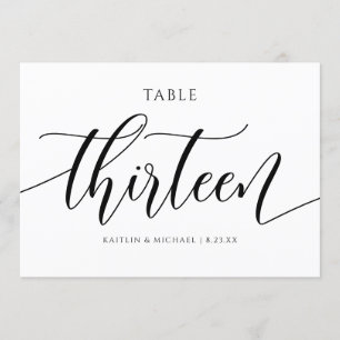 Moderne Hochzeitskalligraphie - 13 Einladung