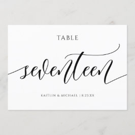 Moderne Hochzeitskalligraphie - 17 Einladung