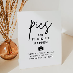 Moderne Hochzeitskamera-Bilder oder das ist nicht  Sockelschild
