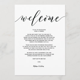 Moderne Hochzeitskarte und Begrüßungskarte V5 Einladung