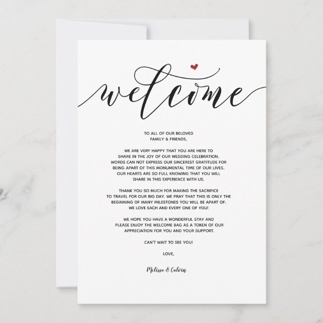 Moderne Hochzeitskarte und Begrüßungskarte v9 Einladung (Vorderseite)