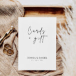 Moderne Hochzeitskarten und Geschenke Einladung<br><div class="desc">Unser moderner Cards & Gifts Sign fügt Ihrem Hochzeitsempfangsgeschenktisch die perfekte Touch hinzu. Die Vorlage ist vollständig editierbar und ermöglicht es Ihnen, den Text und die Farben leicht anzupassen, um Ihre Präferenzen Anzug und fügen Sie diese besonderen Touchs zu Ihrer Hochzeit. Dieses Schild hilft nicht nur, Ihren Empfang Tischdecken zu...</div>