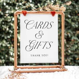 Moderne Hochzeitskarten- und Geschenke-Typografie- Poster
