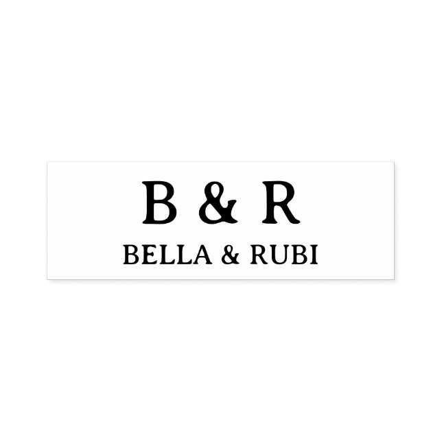 Moderne Hochzeitsmonogramm-Stempel für Geschenke Permastempel (Design)