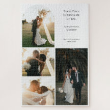 Moderne Hochzeitspaar-Jubiläum 4 Foto-Collage