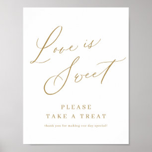 Moderne Hochzeitsschrift mit Gold ist eine goldene Poster