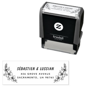 Moderne Hochzeitsschrift Permastempel