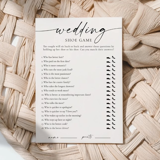 Moderne Hochzeitsschuh-Spiel Einladung (Von Creator hochgeladen)