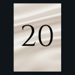 Moderne Hochzeitstischnummern (1–20) Tischnummer<br><div class="desc">Moderne Tischnummernkarten für die Hochzeit,  konzipiert für elegante und minimalistisches Hochzeitsfeste.</div>