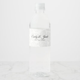 Moderne Hochzeitwasser-Flaschenaufkleber