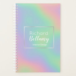 Moderne Holografische Regenbogeneffekte Metallrahm Planer