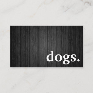 Moderne Holzhunde. Treuhandkarte Visitenkarte
