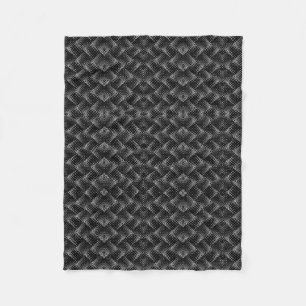 Moderne Holzkohle-Geometrie-Mesh-Fleece-Decke Fleecedecke