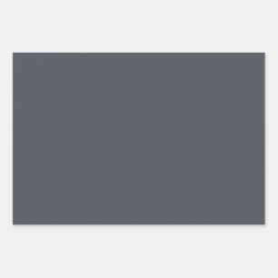 Moderne Holzkohle, grau, Schlicht, solide Farbe Geschenkpapier Set