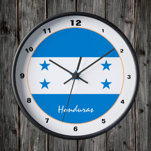 Moderne honduras-Flagge, Honduras-Zuhause / Design Runde Wanduhr