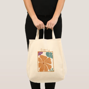 Moderne Hübsche Wasserfarbenflorentasche Tragetasche