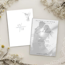 Moderne Hummingbird Black and White Foto Wedding