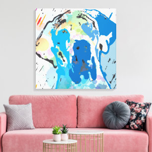 Moderne Hundekunst Leinwand Deutsche Dogge Linol