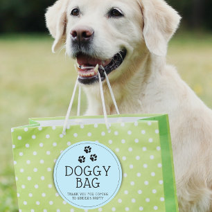 Moderne Hundetaten-Dankeschön-Party Runder Aufkleber