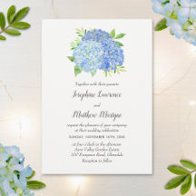 Moderne Hydrangea-Blume Hochzeit