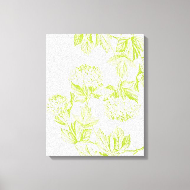 Moderne Hydrangea-Leinwand Leinwanddruck (Vorderseite)