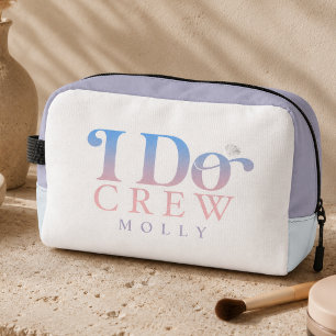 Moderne I Do Crew Pastell Farbverlauf Brautjungfer Waschbeutel