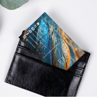 Moderne I Feathers Magnetische Visitenkarte