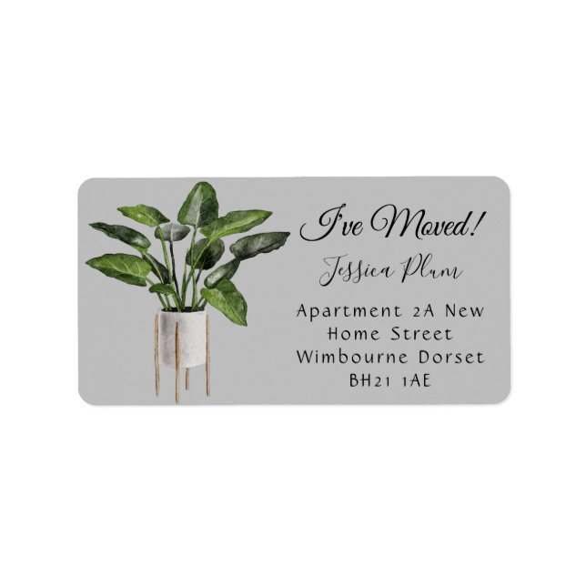 Moderne ich habe das Adressetikett verändert (Vorne)