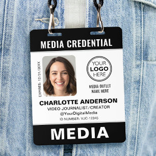 Moderne ID-Foto-Medien-Press-Logo-Sicherheit Schwa Ausweis